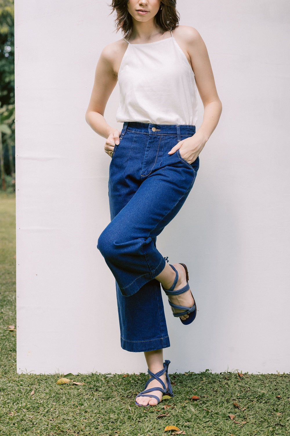 Emmelynn Culotte Jeans in Light Denim