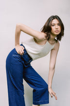 Emmelynn Culotte Jeans in Light Denim