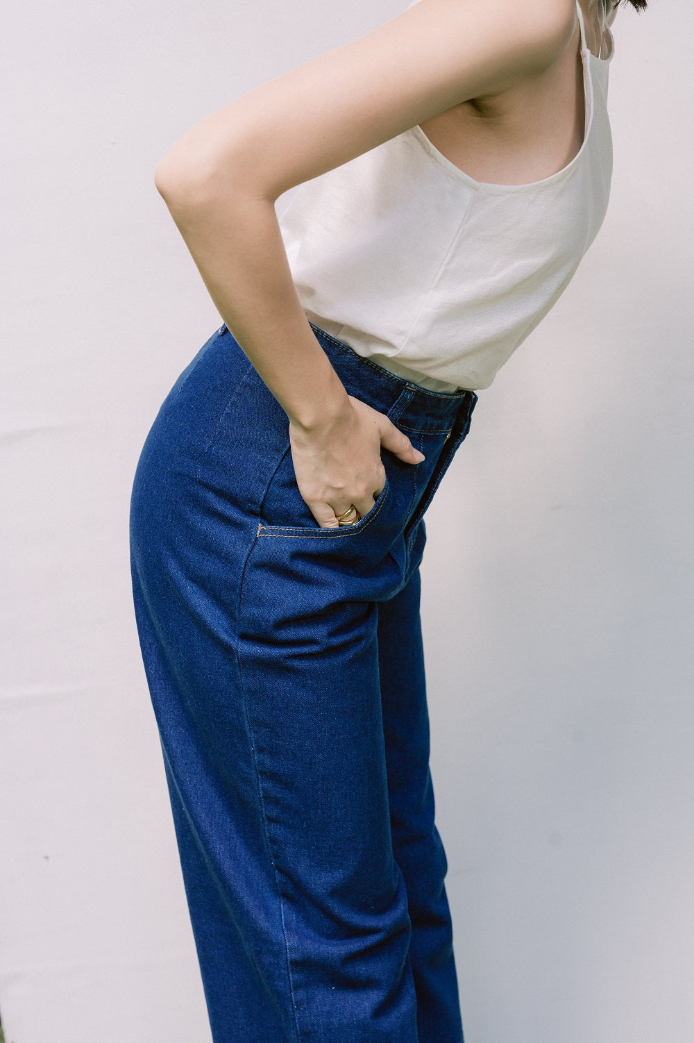 Emmelynn Culotte Jeans in Light Denim