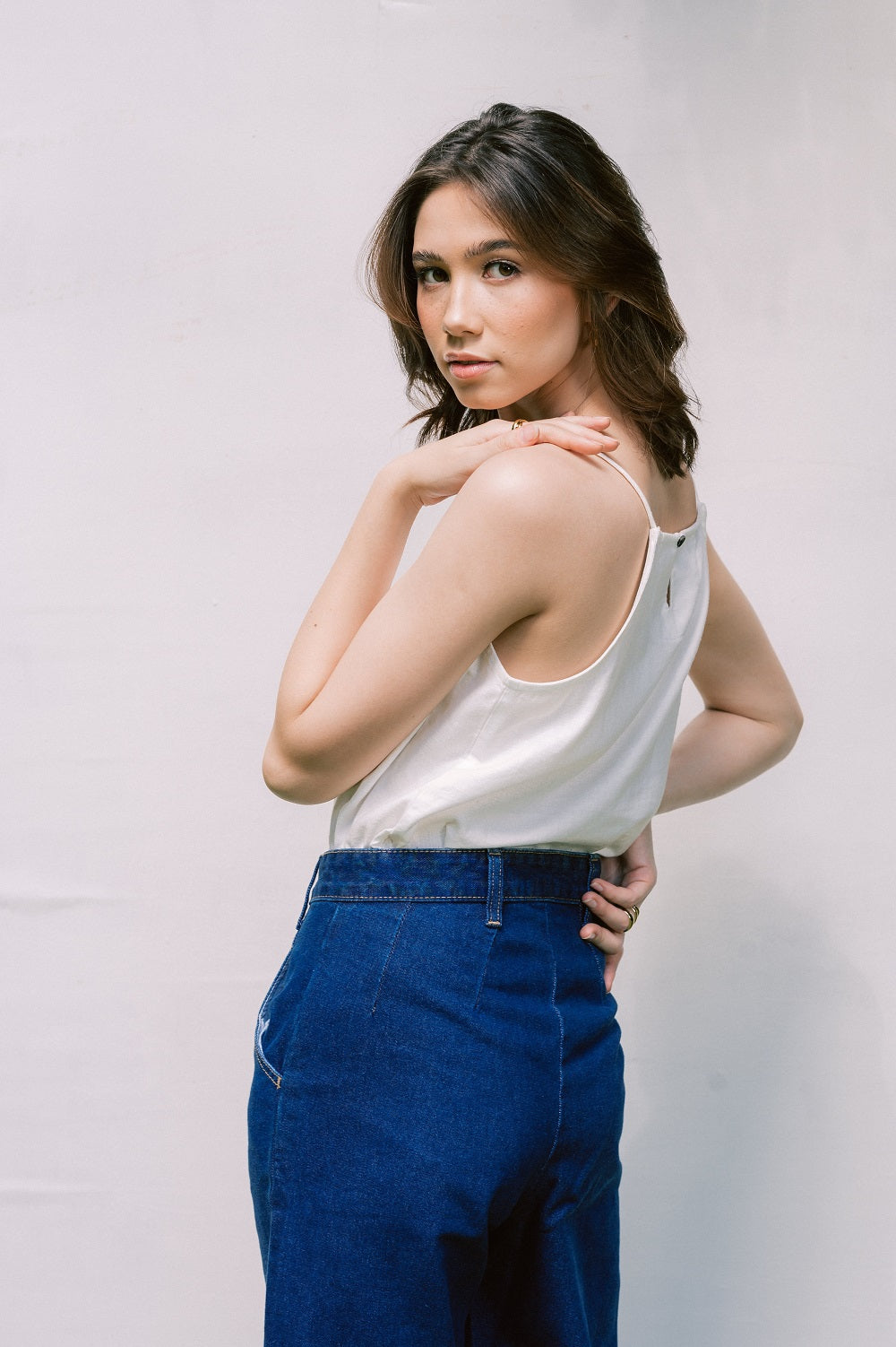 Emmelynn Culotte Jeans in Light Denim
