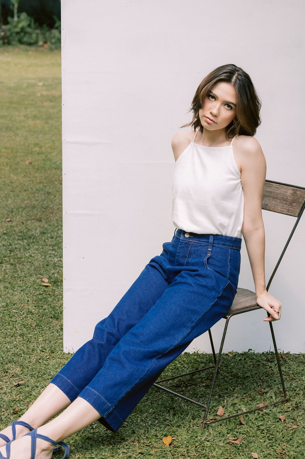 Emmelynn Culotte Jeans in Light Denim