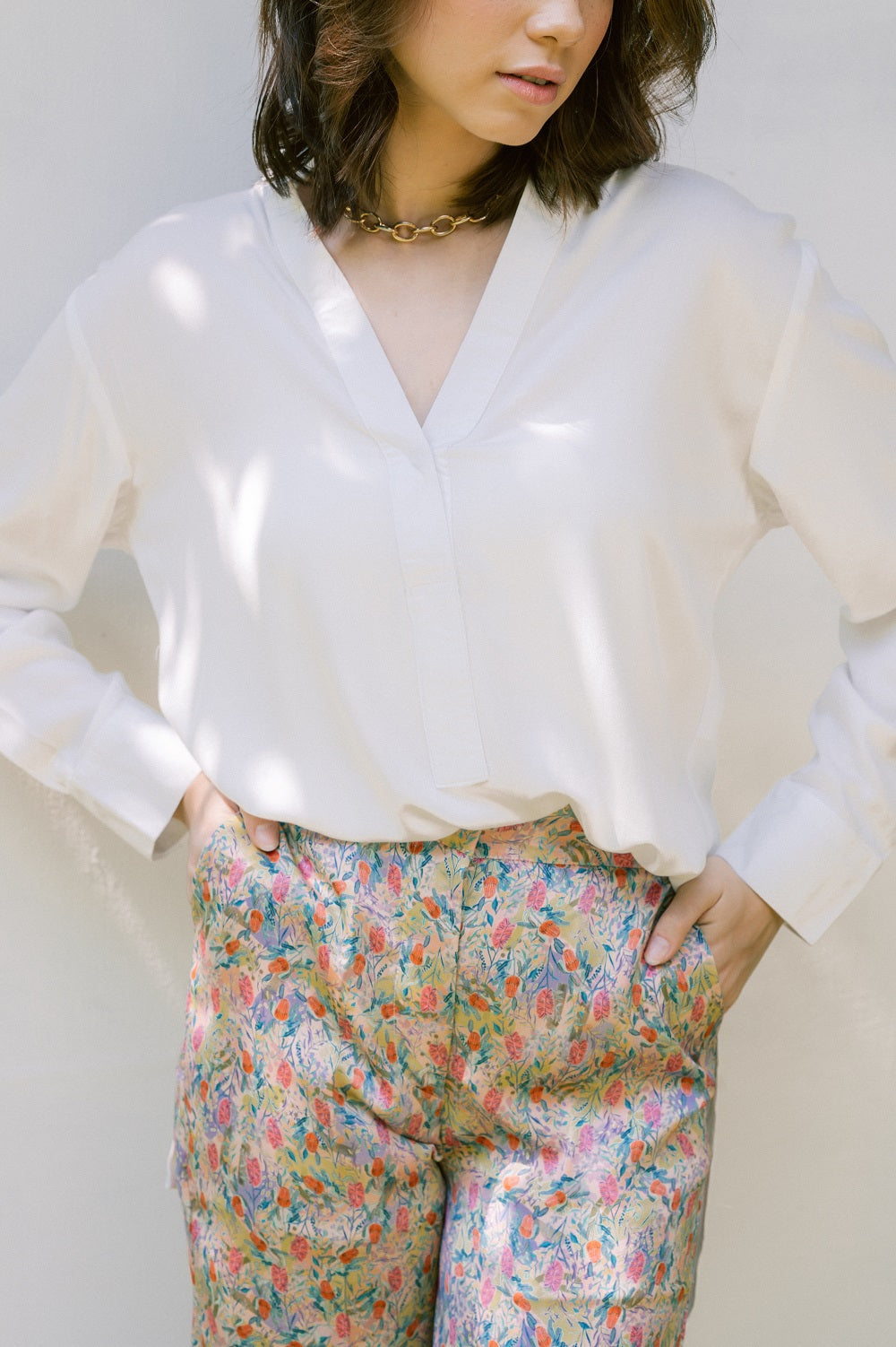 Sydney Long Sleeve Top In Daisy
