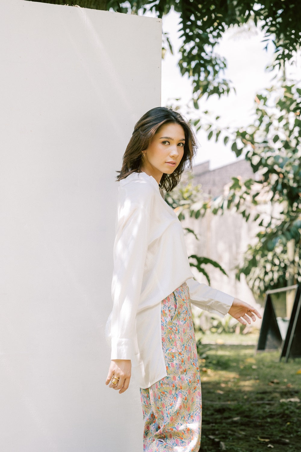 Sydney Long Sleeve Top In Daisy