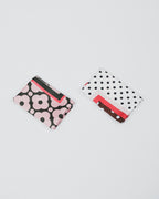 Dear Jodie Scarf in White Black Polka