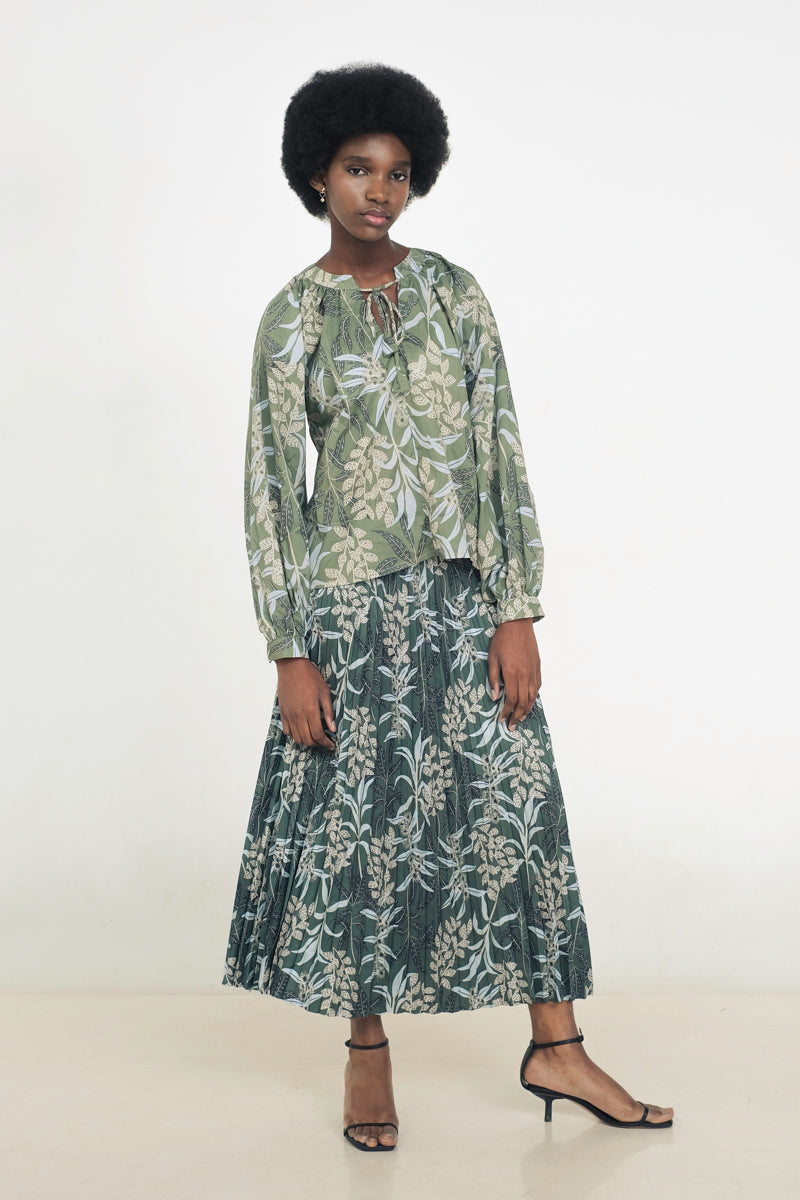 Maia Bohemian Top in Anthurium