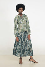 Maia Bohemian Top in Anthurium
