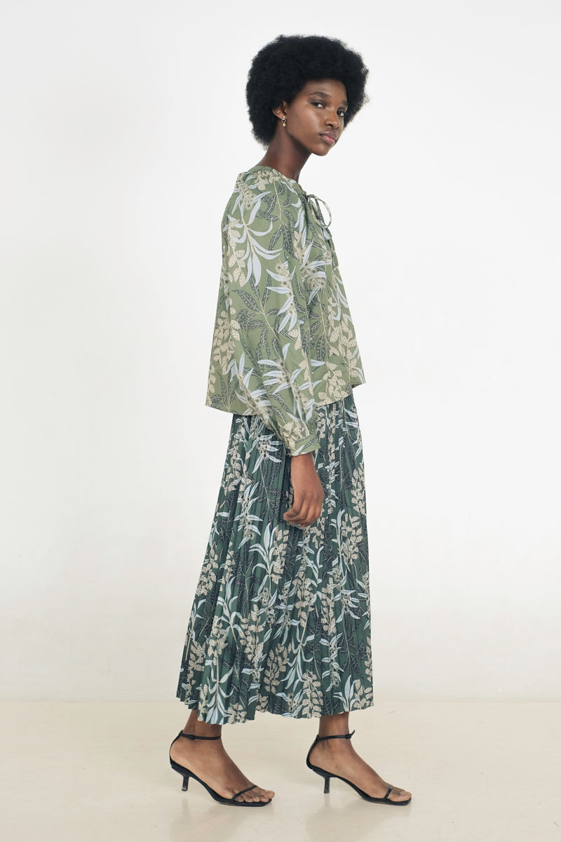 Maia Bohemian Top in Anthurium