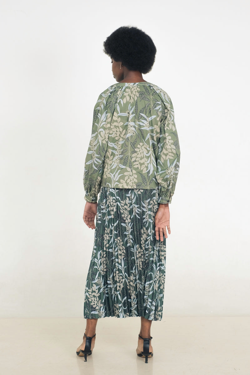 Maia Bohemian Top in Anthurium