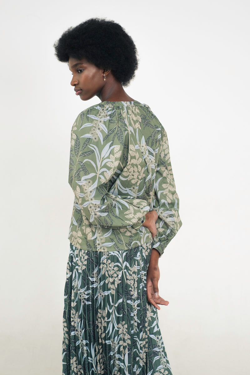 Maia Bohemian Top in Anthurium