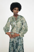 Maia Bohemian Top in Anthurium
