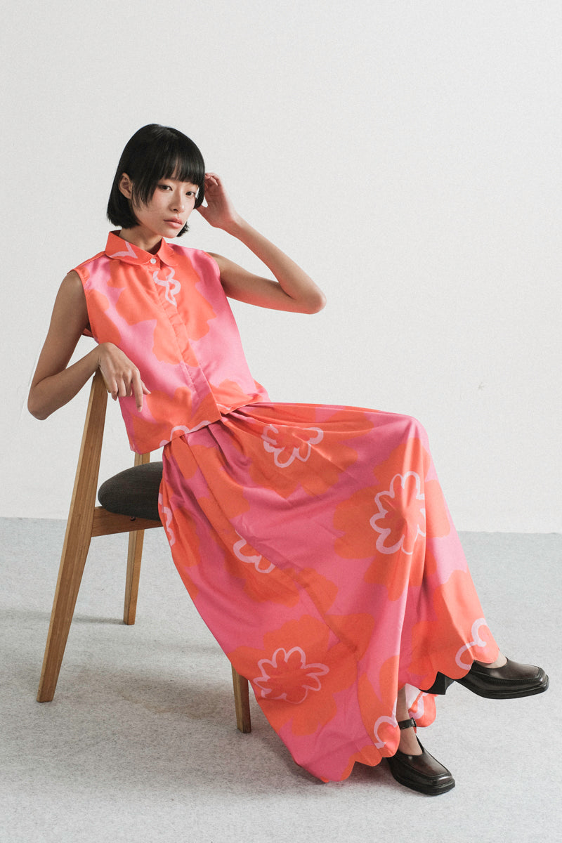 Waltz midi skirt