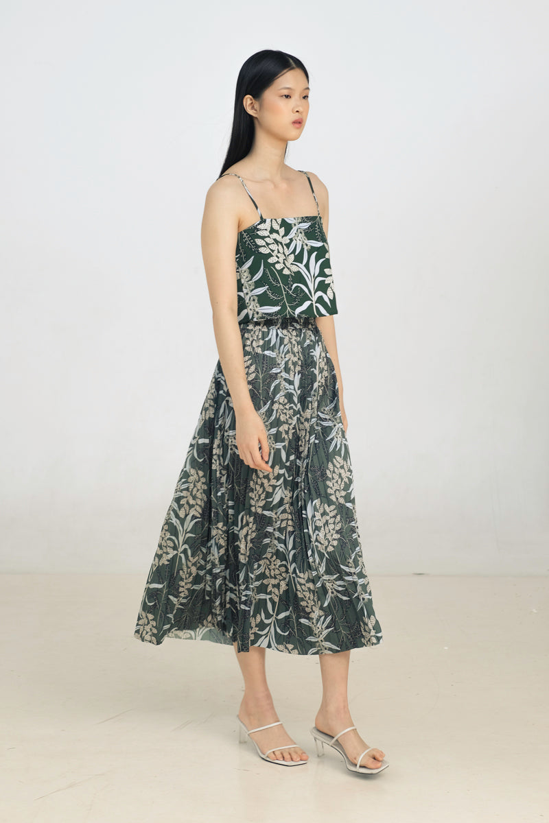 Ida Crop Top in Anthurium