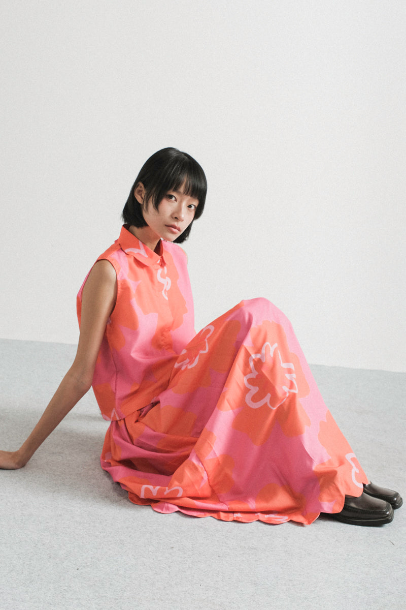 Waltz midi skirt