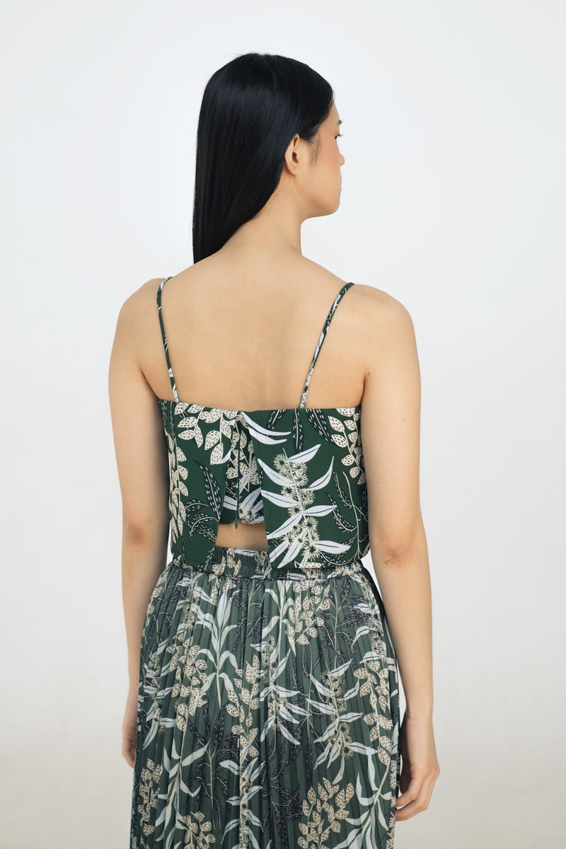 Ida Crop Top in Anthurium