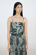 Ida Crop Top in Anthurium