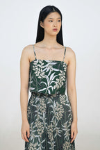 Ida Crop Top in Anthurium