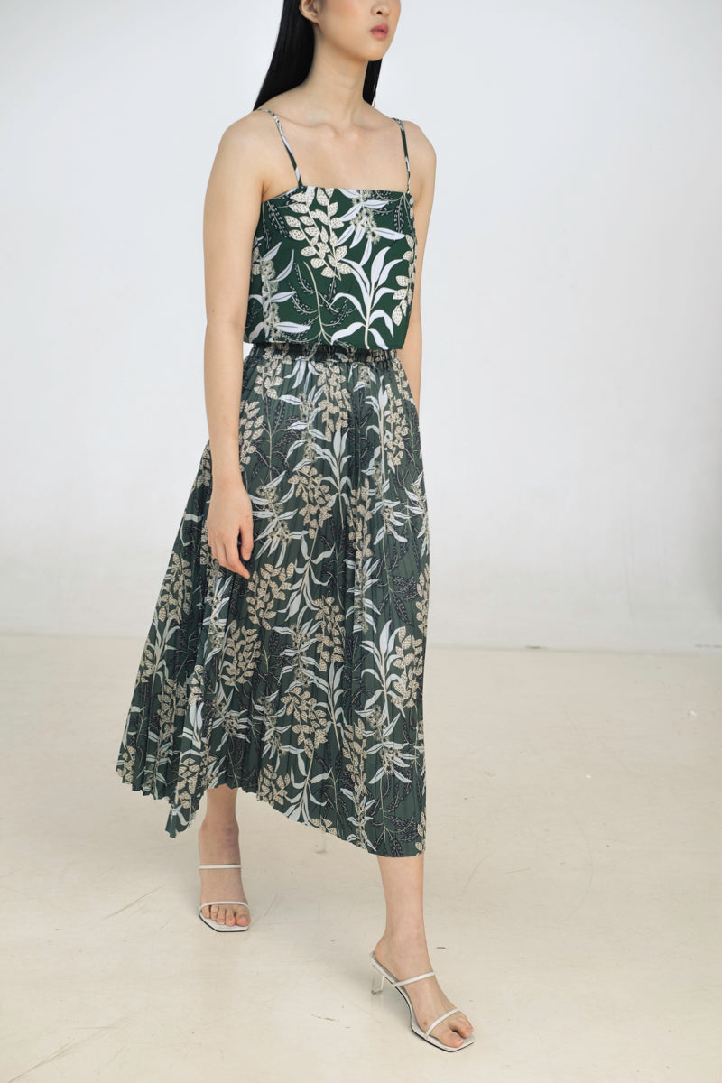 Ida Crop Top in Anthurium