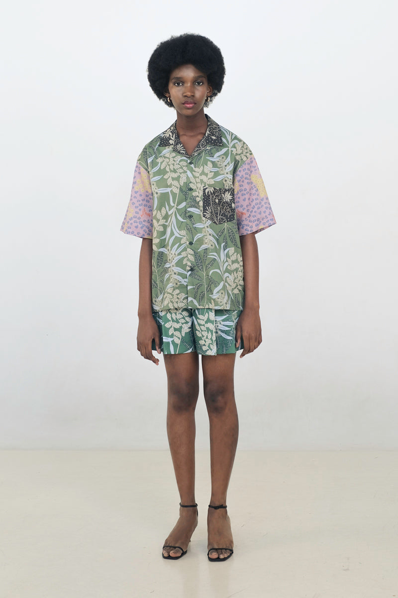 Kyle Boxy Top in Anthurium