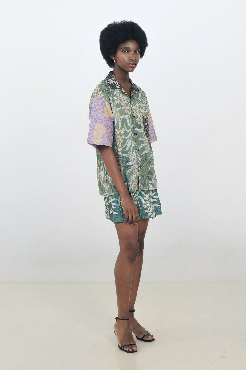 Kyle Boxy Top in Anthurium