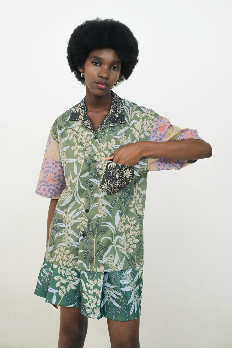 Kyle Boxy Top in Anthurium