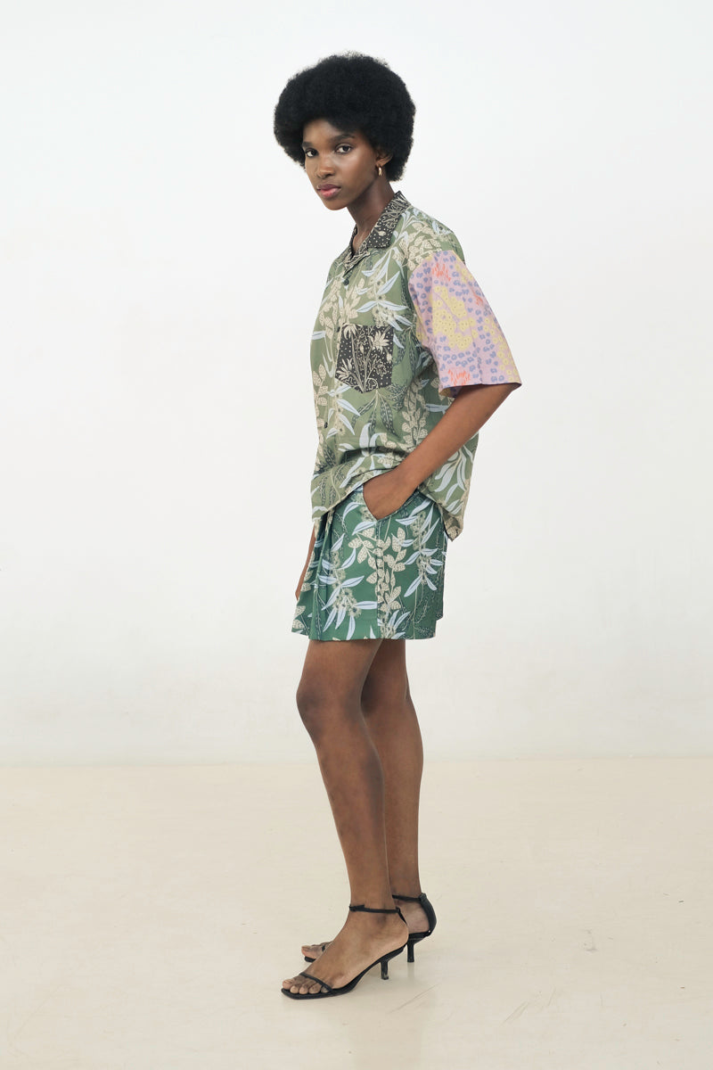 Kyle Boxy Top in Anthurium