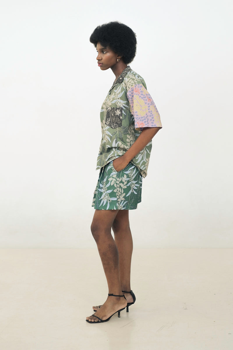 Kyle Boxy Top in Anthurium