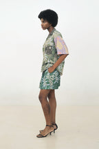 Kyle Boxy Top in Anthurium