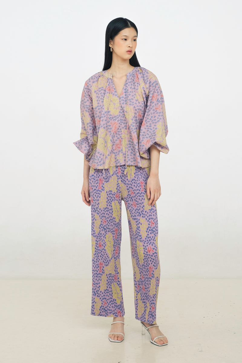 Maia Bohemian Top in Violet