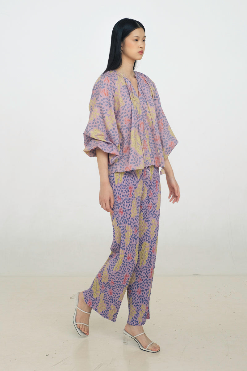 Maia Bohemian Top in Violet