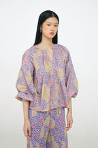 Maia Bohemian Top in Violet