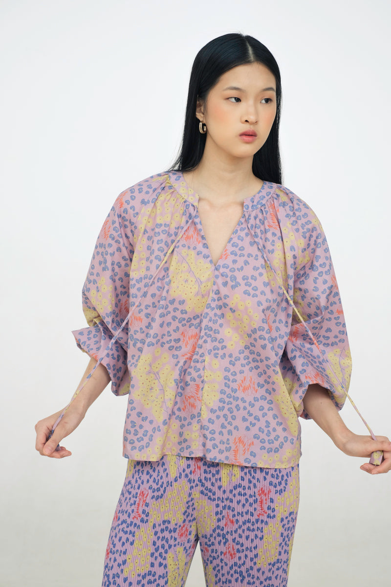 Maia Bohemian Top in Violet