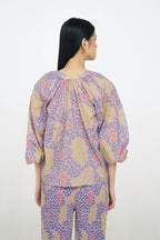 Maia Bohemian Top in Violet