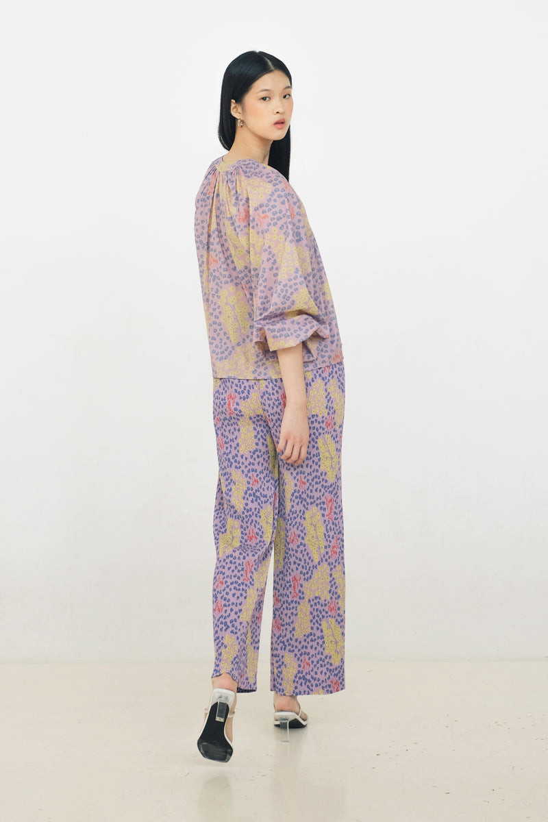 Maia Bohemian Top in Violet
