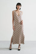 Amalie Knit Dress in Cream Clubs
