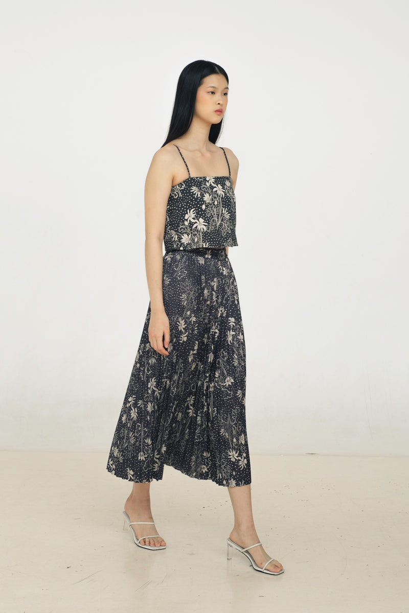 Alina Pleated Skirt in Petunia