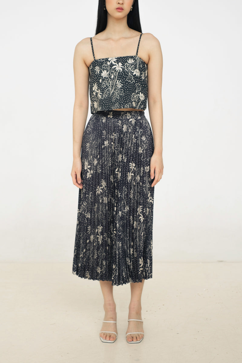 Alina Pleated Skirt in Petunia