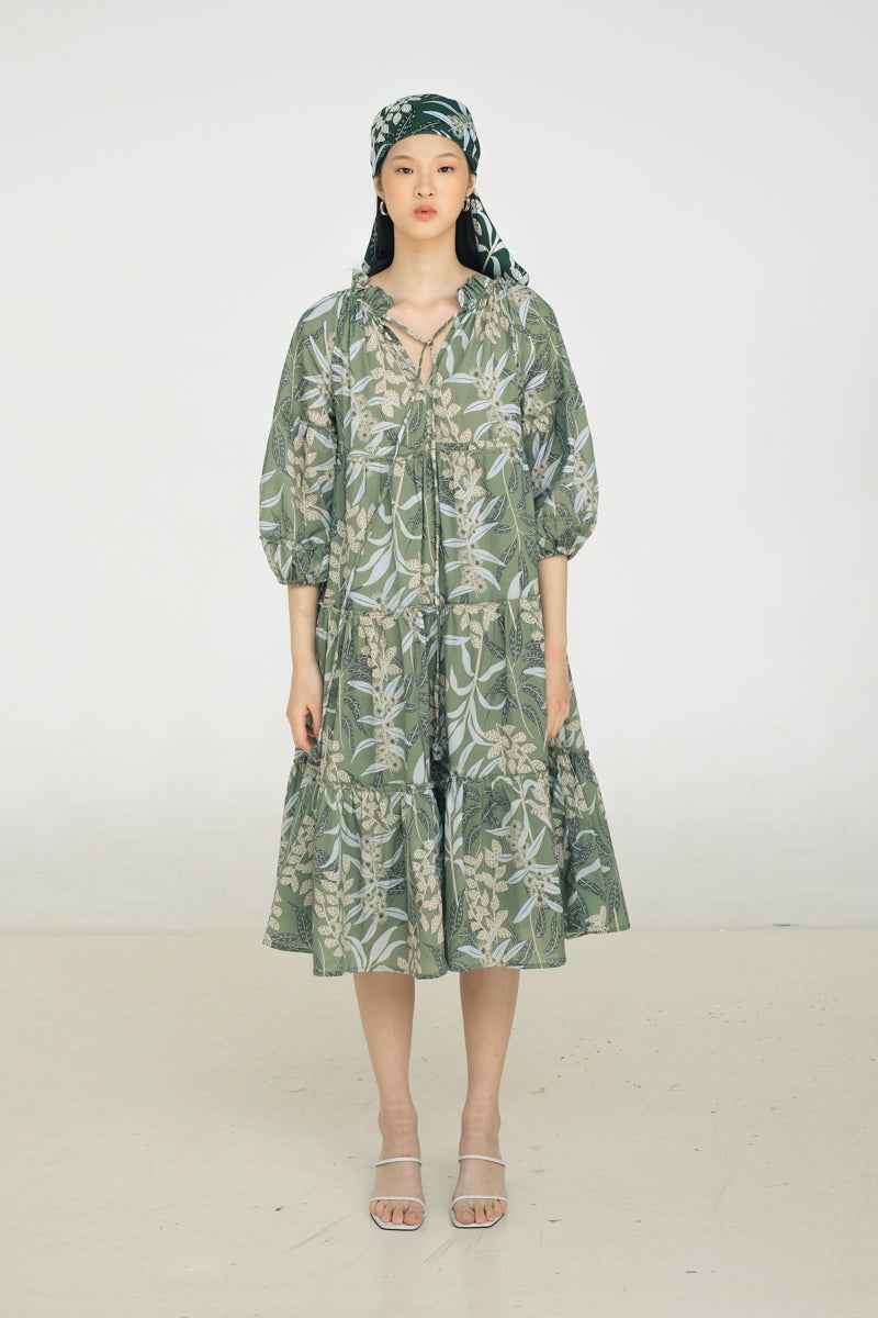 Paloma Bohemian Dress in Anthurium