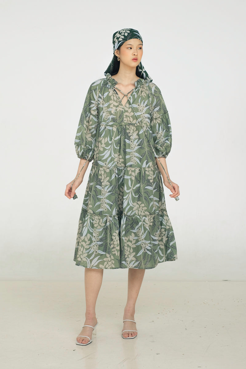 Paloma Bohemian Dress in Anthurium