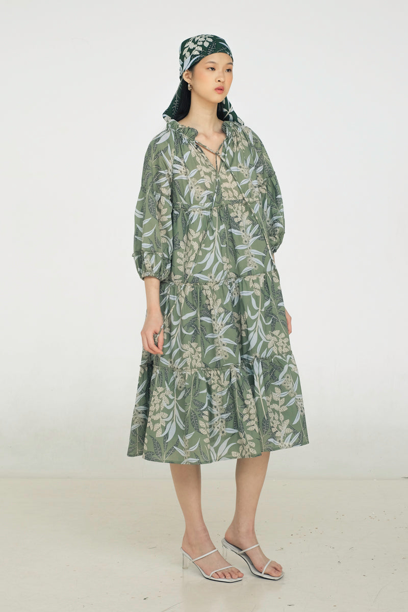 Paloma Bohemian Dress in Anthurium