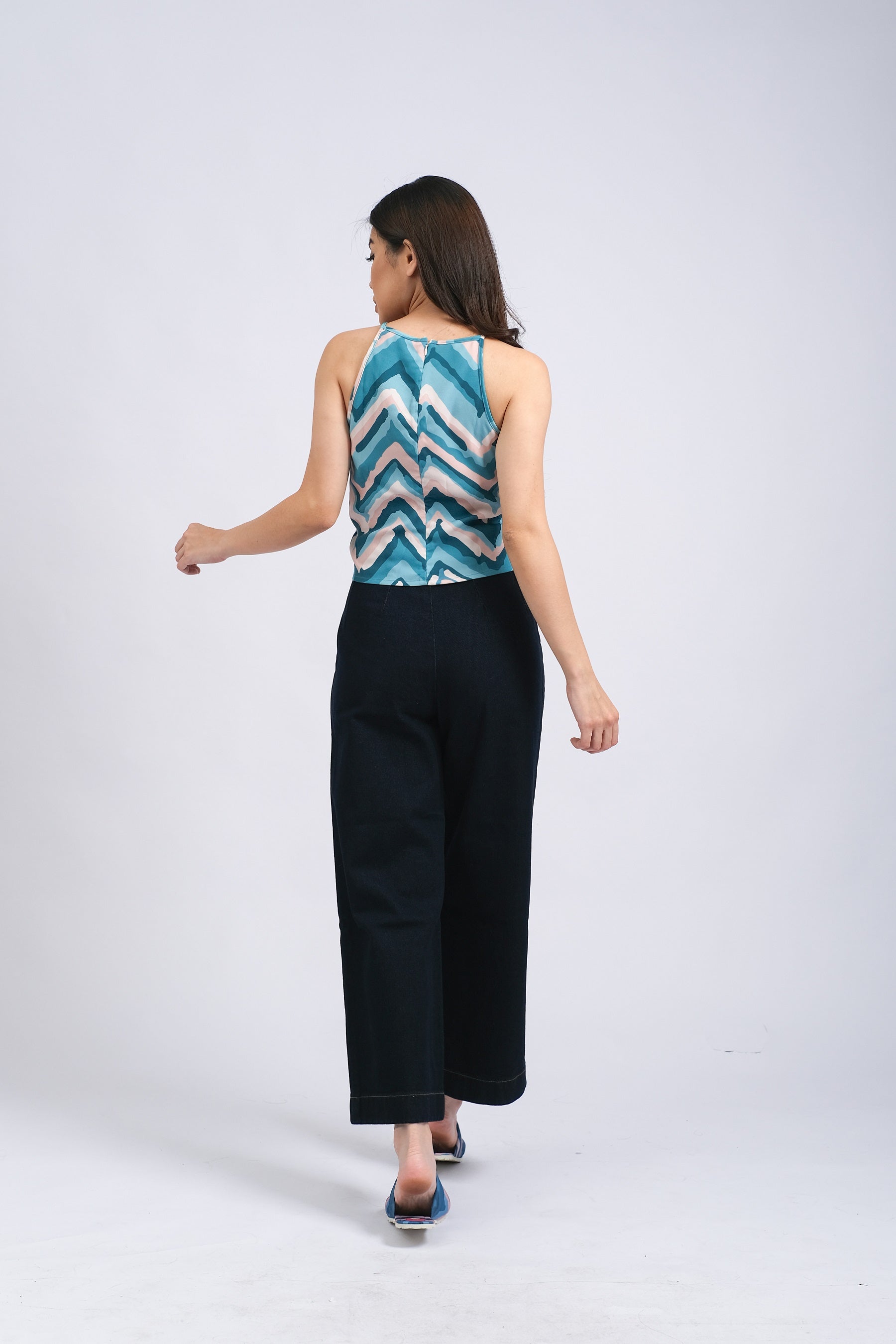 Carolina Front Knot Top in Moon