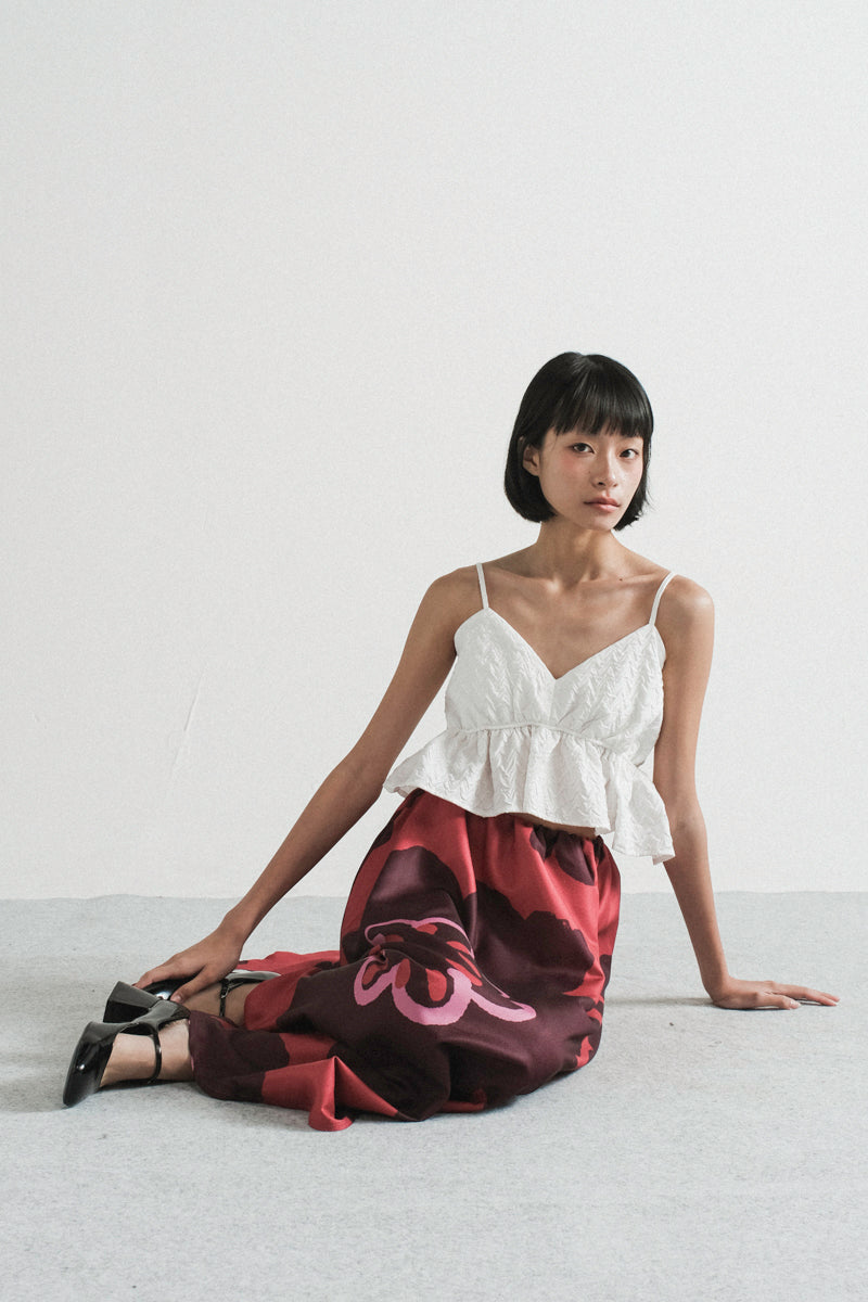 Salzburg Midi Skirt in Pinot