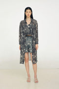 Anya Shirt Dress in Petunia