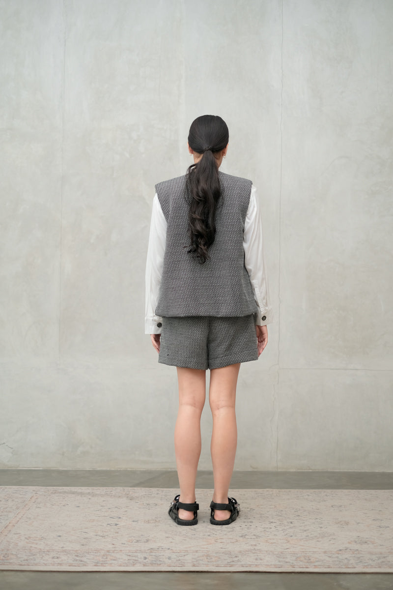 Bondi Highwaist Shorts in Chess