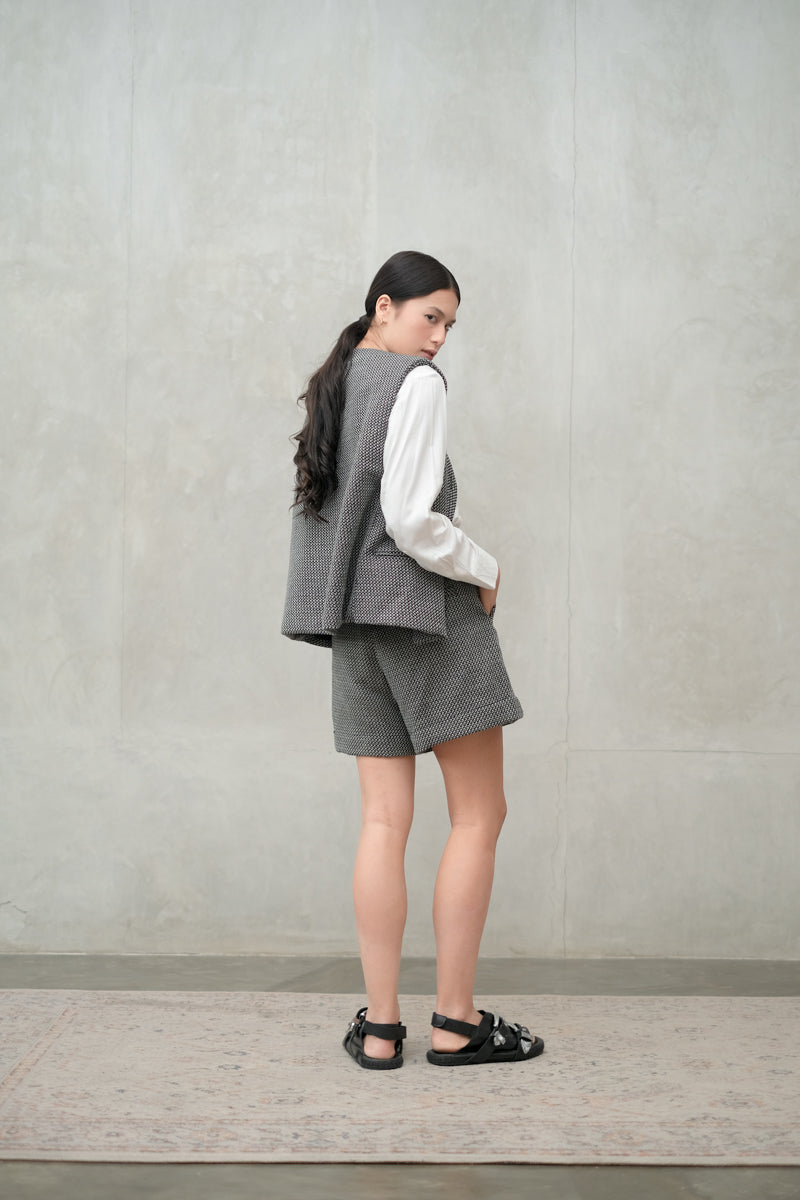 Bondi Highwaist Shorts in Chess
