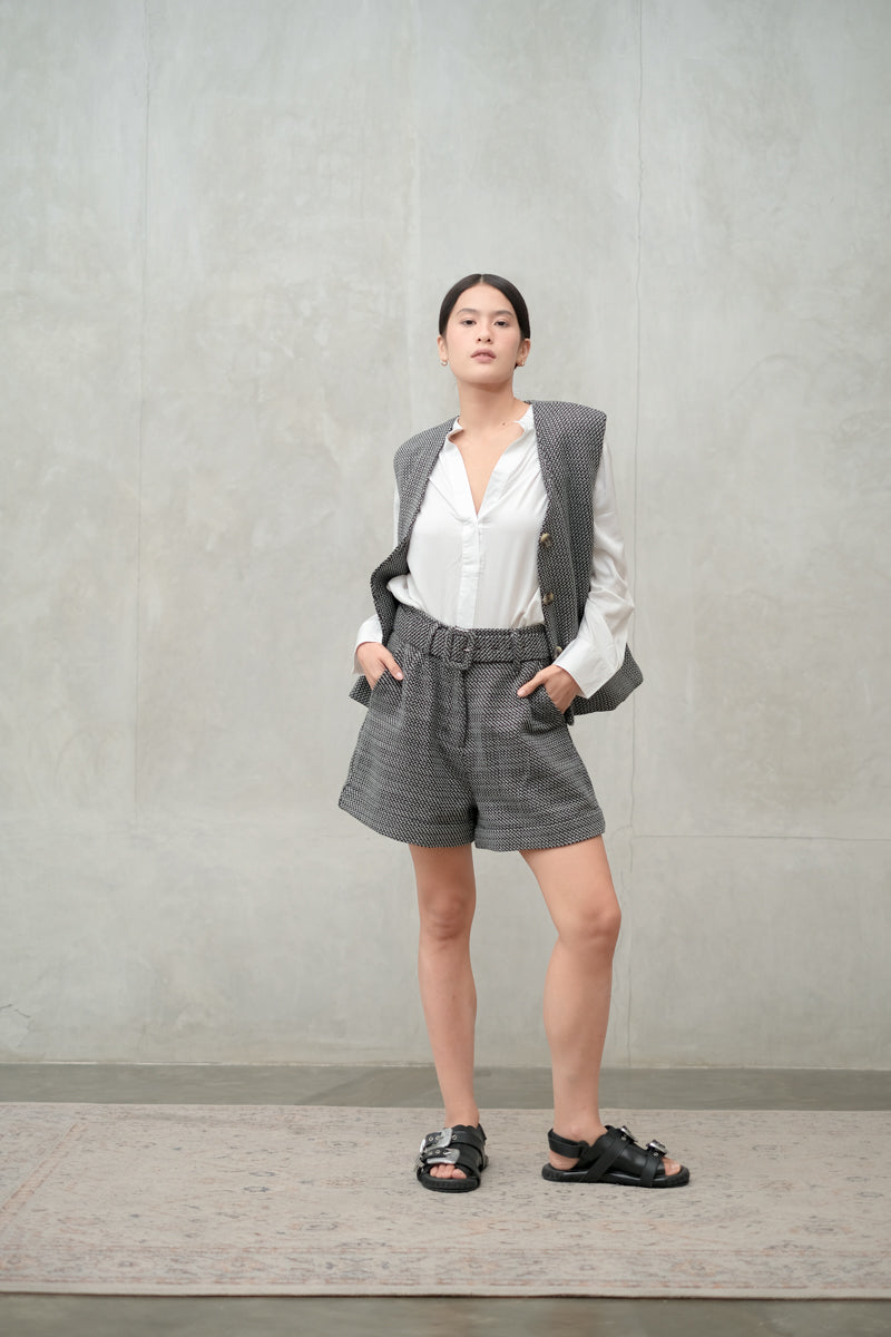 Bondi Highwaist Shorts in Chess
