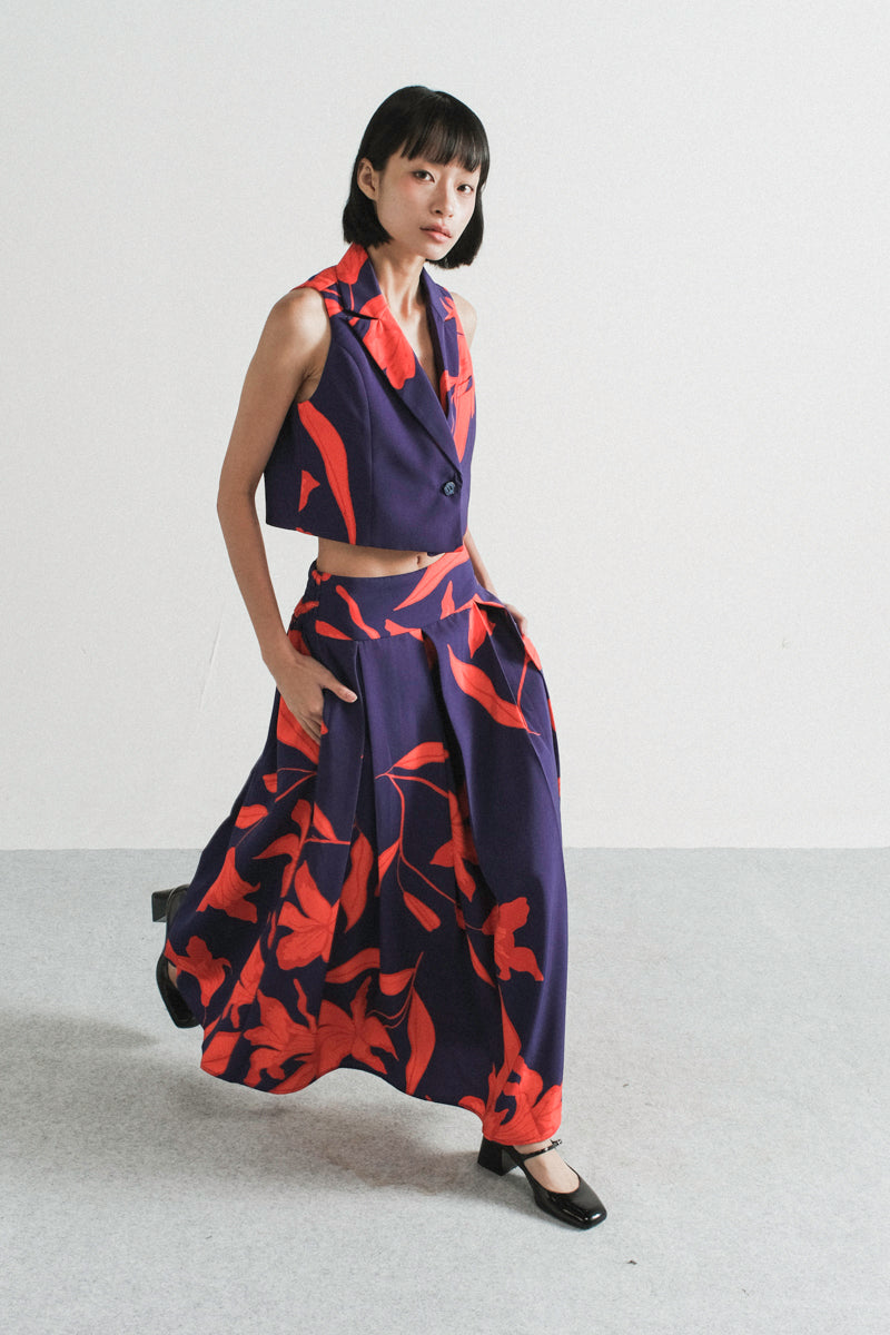 Erika Skirt in Red Midnight