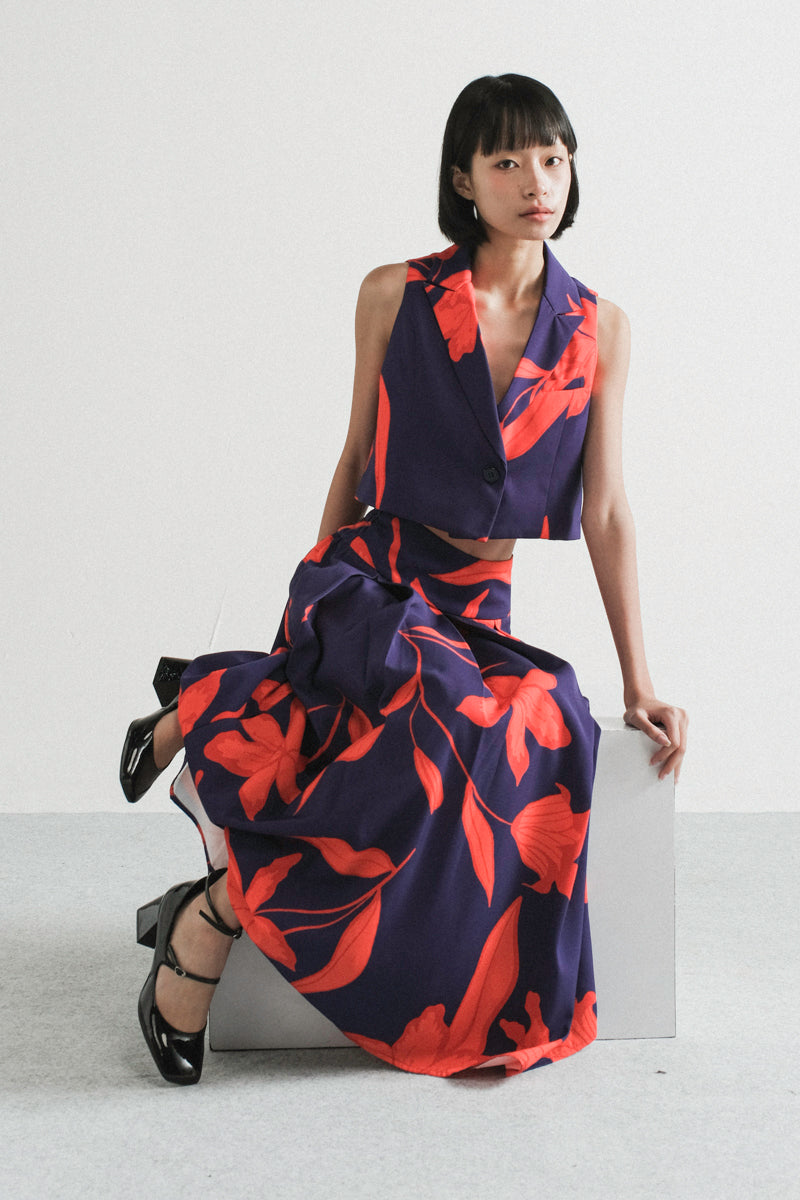 Erika Skirt in Red Midnight