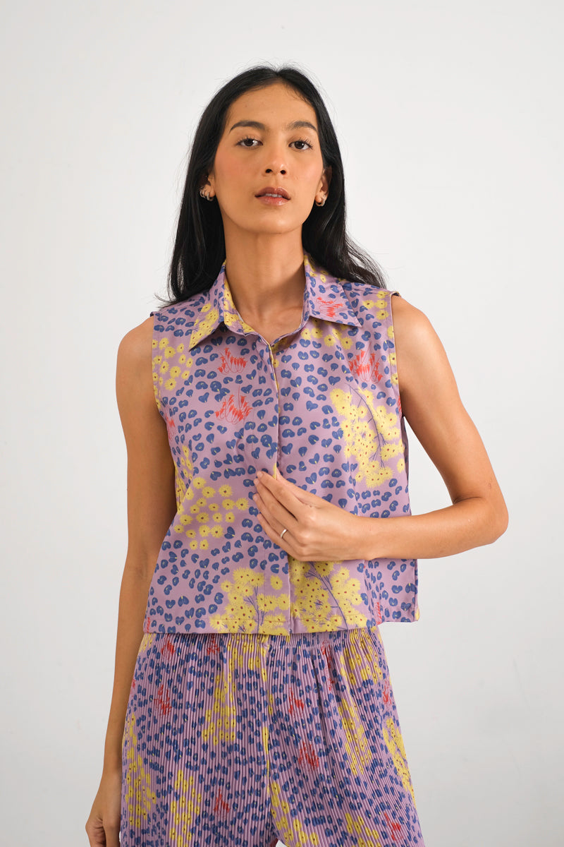 Kleia Boxy Top in Violet