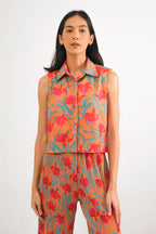 Kleia Boxy Top in Canna