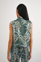 Kleia Boxy Top in Anthurium